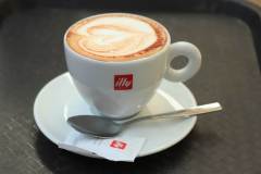 Barcelona, Spain - september 29th 2019: Illy Cappuccino