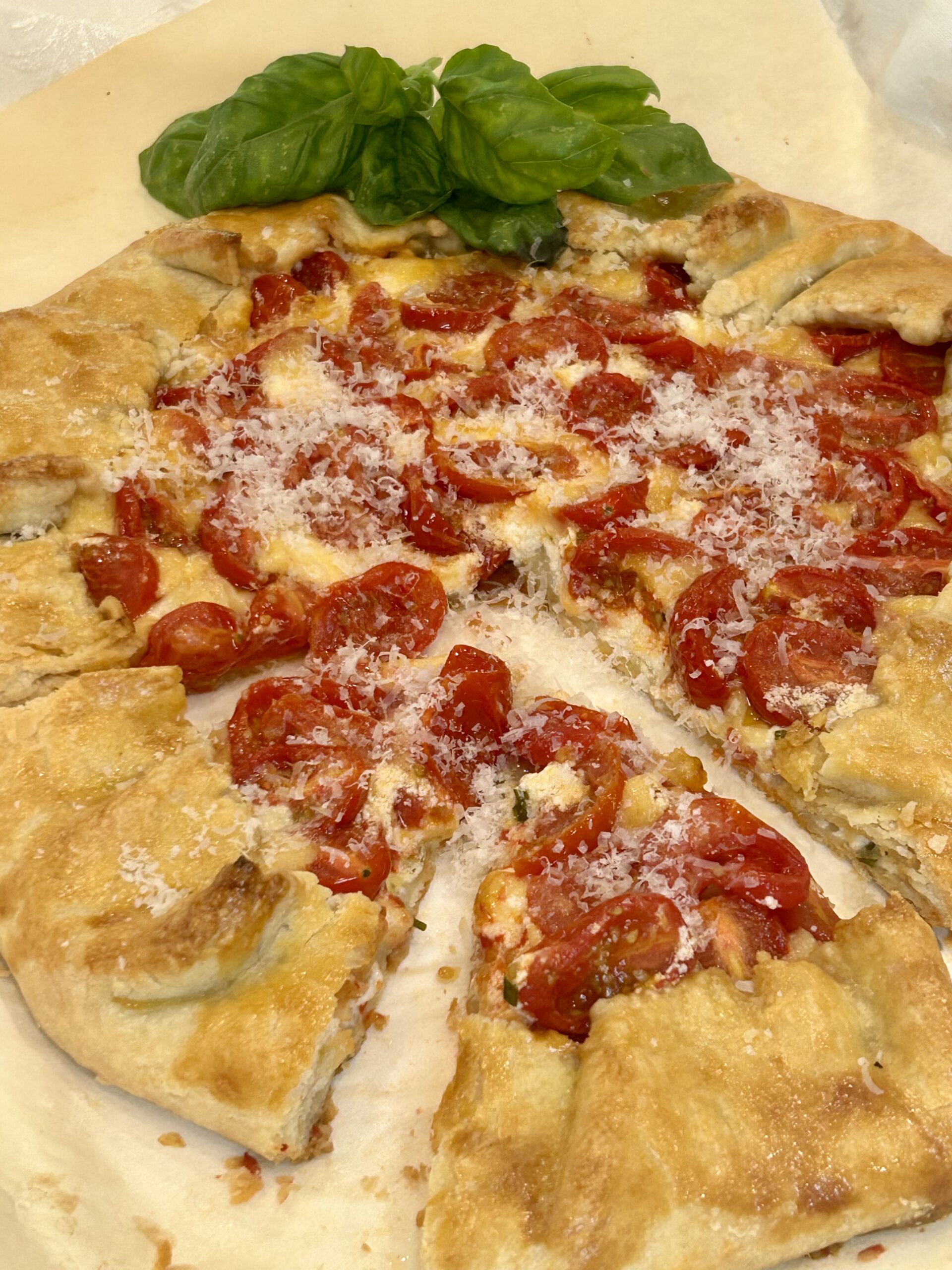 Fresh Cherry Tomato Crostata 